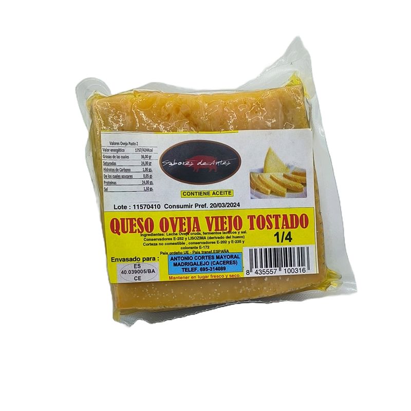 Queso Oveja Viejo Serie Oro Toni Tostado