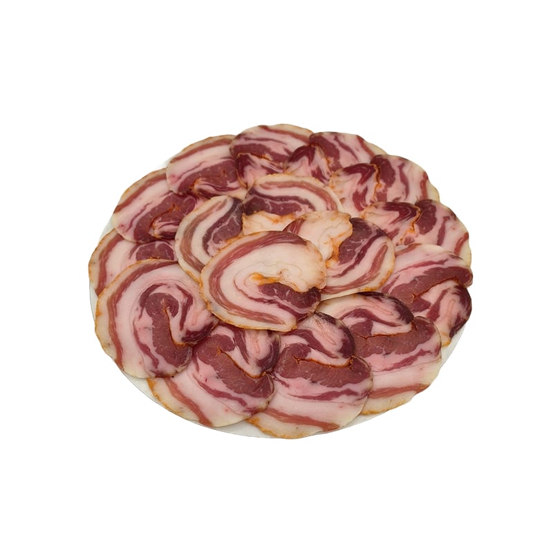 Panceta de Bellota Ibérica Embuchada Loncheada