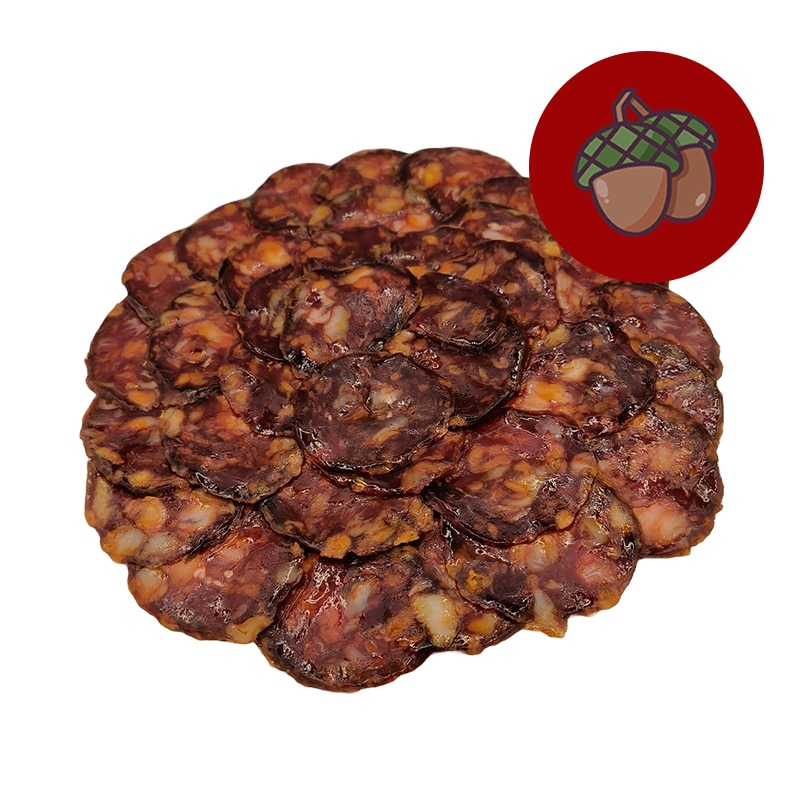 Chorizo Cular Ibérico Especial 100% Bellota 100% Natural Loncheado