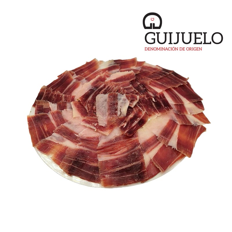Bandeja de Jamón de Bellota 75% Ibérico Brida Roja D.O. Guijuelo Loncheado