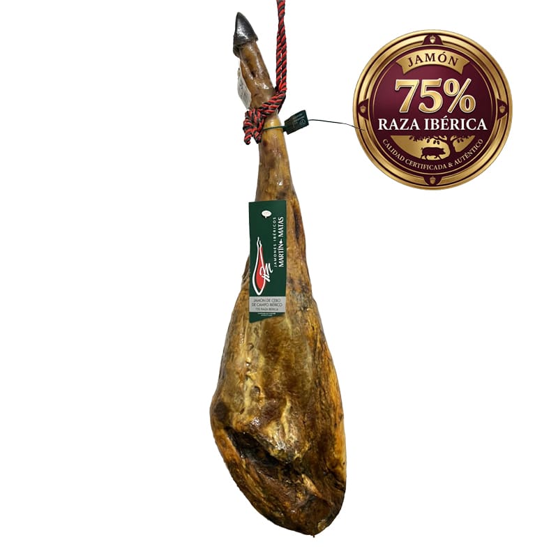 Jamón Cebo Campo 75% Ibérico Brida Verde